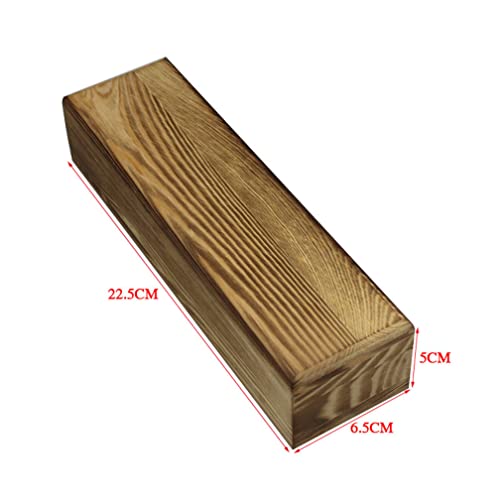 Teensery Rustic Wooden Jewelry Storage Case Decorative Wood Necklace Gift Box for Bracelet Anklet Jewellry Packaging, Rectangle - Thumbnail 2
