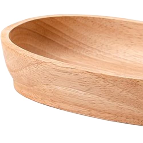 Petit plateau en forme de bateau rustique et assiette de service pour repas