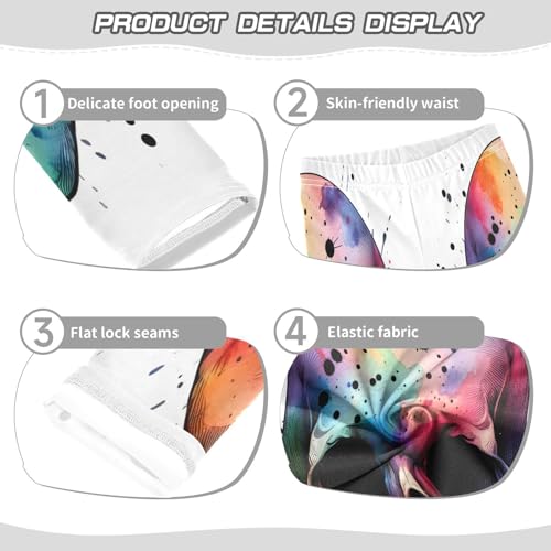 Toddler Girls Leggings Printed Yoga Pants Leggings Colorful Skull Head for Kids3