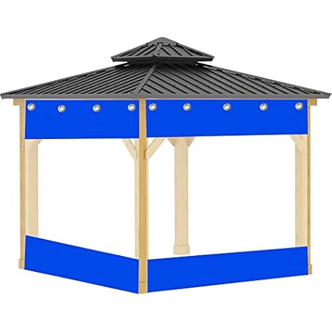 Clear Tarp Curtains With Eyelets,Waterproof Pvc Transparent Tarpaulin Side Panels,Protective Tarpaulin for Outdoor Garden Pergola Patio Porch Pergola Balcony,Customizable,W×H-4.8×2.5m(15.7*8.2ft) Cover