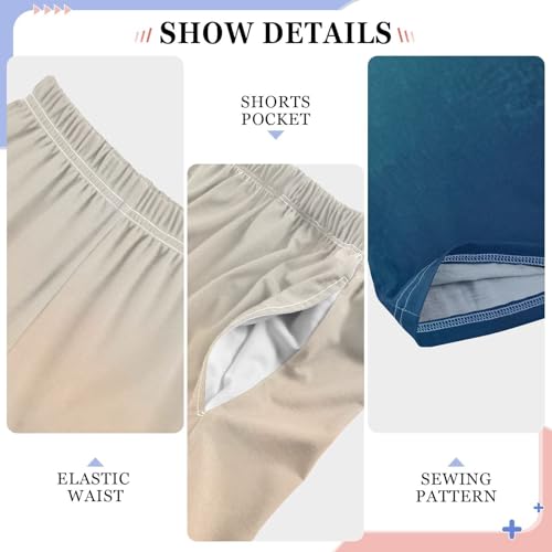 Boys' Pants Ombre Smoky Mountains Long Bottoms Jogger Pants Elastic Waist Trousers with Pockets S-XL4