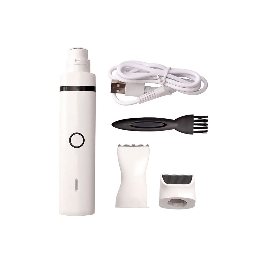 3 IN1DOG Nail Mollinder and Clippers Squinfort Professional Pet Nail Trimmer Regulación rápida de la Velocidad Pet Nail Grinder El Archivo de uñas eléctrico para Perros y Gatos pequeños Grandes
