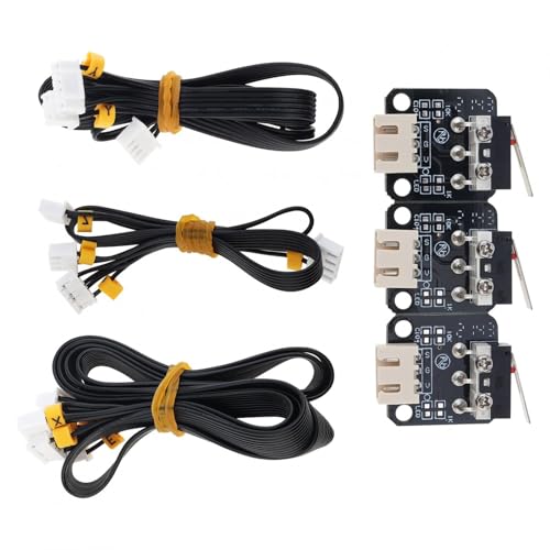 DiGiYes 3D Printer Parts Stepper Motor X Y Z Axis Cable with 3pcs XYZ End Stop Limit Switch Fit for Ender 3/ Ender 3 Pro/Ender 3X, Stepper Motor and Limited Switch Endstop Cable