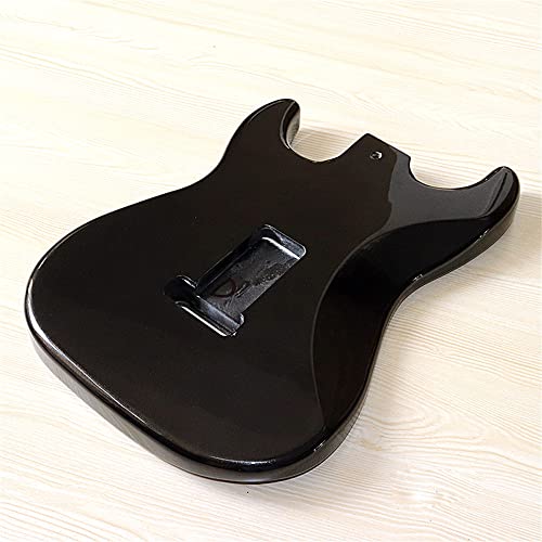 Electric Guitar Body For Fender Strat Guitar Accessory Diy Poplar Wood Hsh Guitar Body Black Glossy #TOP2