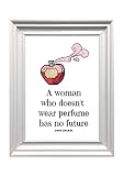 Din A4 Kunstdruck - ungerahmt - Spruch - A woman who 