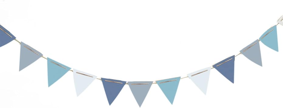 Pennant Banner Flag Multi Color Flag 9.8 Feet Banner Leather Bunting Wedding, Birthday Party, Outdoor and Home Decoration
