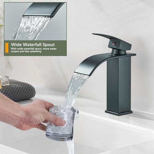 Mitigeur cascade de salle de bain en acier inox économe en eau chaude et froide - 3