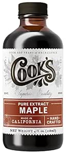 Cook's, Pure Maple Extract, All Natural Premium Maple Sap from Vermont's Finest Maple Trees, 4 oz