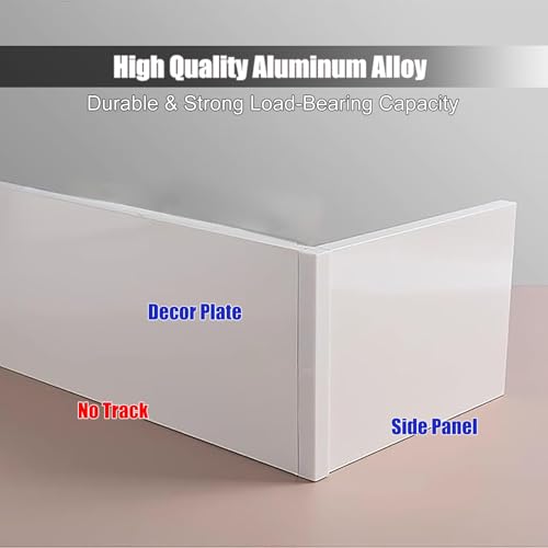 CMYUN Curtain pelmet Curtain Pelmet Panel Without Tracks Decorative Valance，Heighten Window Valance Box Blackout Drapes Cover，Curtain Box Cornice Valance for Wall(380cm(12.5ft)) - Thumbnail 3
