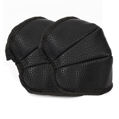 mioosho Soft PU Leather Knee Pad with Elastic Strap, Knee Protective Cushion Knee Pad for Ice Fishing Winter Fishing Equipment