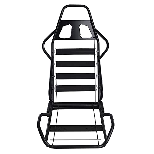 Demotor Performance 2Pcs Universal Adjustable Pvc With Suade Material Black & Red Racing Seats With Double Slider #TOP6