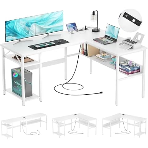 Hyomdeck Reversible L Shaped Gaming Desk Cover