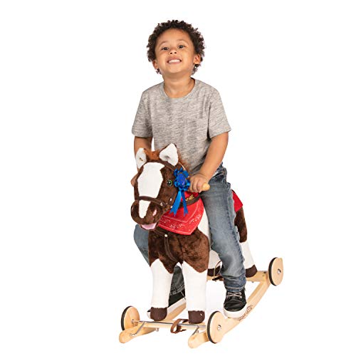 Rockin' Rider Admiral 2-In-1 Horse Brown Large #TOP4