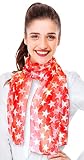 CBC Crown Patriotic USA Flag American Flag Star Scarf (STAR-RED)