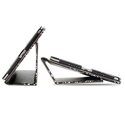 Ruban Case For Ipad 9.7 Inch 2018/2017/Ipad Air 2/Ipad Air 1 - [Corner Protection] - [Scratch-Resistant] Premium Pu Leather Folio Smart Stand Cover W/Auto Sleep/Wake, Notebook Black #TOP4