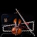 Rhythm Violin Set for Beginners,Acoustic Violins Starter Kit Package for Student,Beginners Fiddle with Hard Case, Rosin, Shoulder Rest, Bow, and Extra Strings (MATTE, Full)