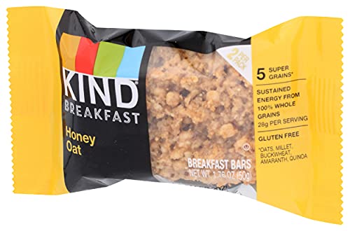 Kind Honey Oat Nutritional Snack Breakfast Bar, 1.8Oz 4 Count, 7.1 Oz #TOP3