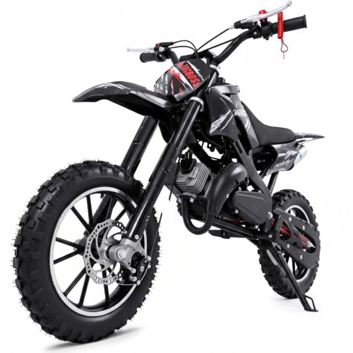 Image of Kids 50cc Dirt Bike,2-Stroke Gas Mini Bike,Gray,CPC Listed