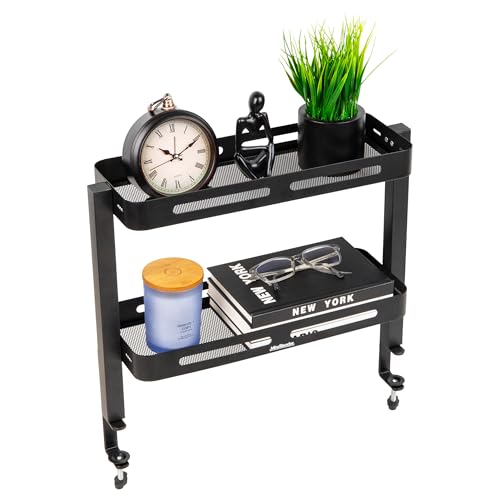 Organiseur de bureau à 2 niveaux avec pince Mind Reader étagère de table verticale - 2