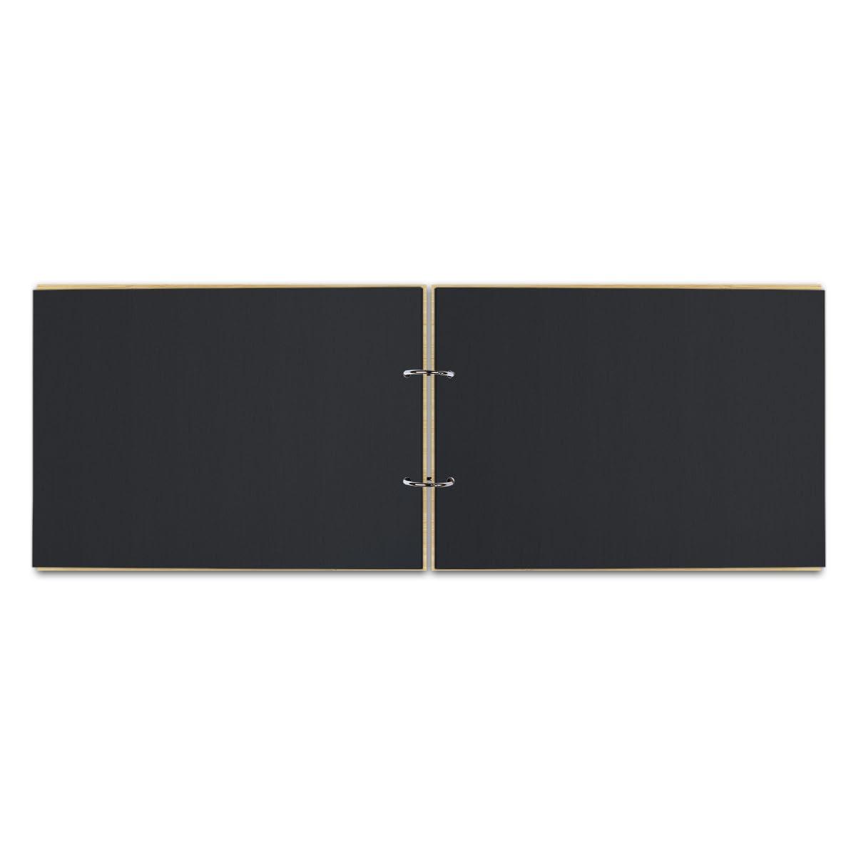 Personalisiertes Silberhochzeit Fotoalbum aus echtem Holz selbst gestalten - 25 Jahre Stanze - mit 25 Blatt / 50 Seiten Fotokarton Schwarz