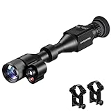 Bansainong 384x288 Thermal Scope, Thermal Riflescope with Night Vision Scope & Adjustable Diopter, 60Hz Refresh Rate, 11 Color Palettes, Dual System for Outdoor Activities Hunting