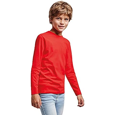 Camiseta de Colores Manga Larga 100% Algodón para niño Cover