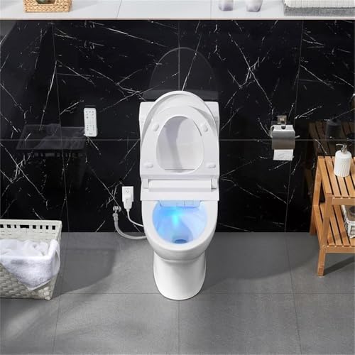 Inodoro Bidé Inteligente Alargado Pemberly Row, Sin Tanque, Blanco, Asiento Calefactable con Luz LED Nocturna, Descarga Automática, Control Remoto, Boquilla Autolimpiante, Diseño Moderno para Baños de Lujo miniatura 2