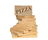 karton-billiger | Pizzakarton Pizzaschachtel Calzone Pizzabox | 9 Größen! | 100 Stück inkl. Verpackungslizenz! (32x32x4 cm)