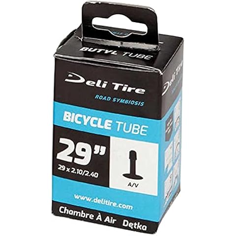 DELI TIRE Unisex Adult Anti-Puncture Tube With Sealing Liquid - Black, 26”x1.50/2.00 V/BICI Cover