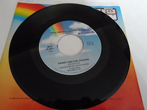 Danny and The Juniors 45 RPM At the Hop / Rock and Roll is Here to Stay ...