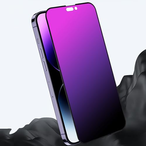 Westillux Compatible with iphone 15 Privacy screen protector 2 Pack Gradient Colorful 28° Anti-Spy Full Coverage Tempered Glass with Installation Alignment Frame anti Blue light eye protection by Westillux - Image 7