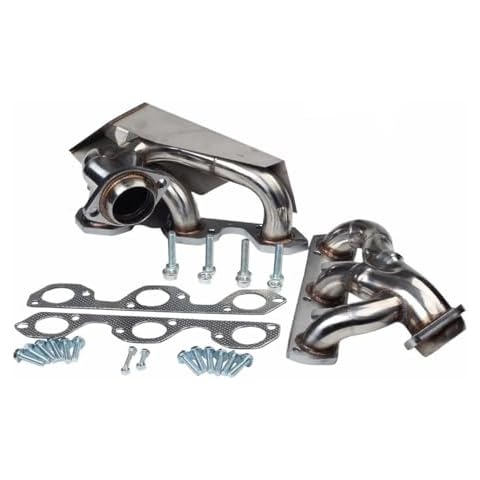 Performance Exhaust Manifold Header For 2007-2011 Jeep Wrangler JK 3.8L V6, 2007 2008 2009 2010 2011 Jeep Wrangler JK Exhaust Header w/Gaskets Cover
