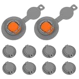 Lurrose 10 Stück Luftventil für Aufblasbares Kissen und Camping Luftmatratze aus TPU mit Dichtem Ventil für Camping und Reisen