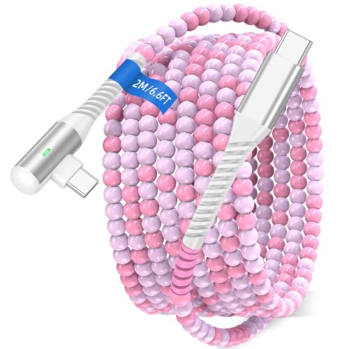 AIAUXAI USB C�P�[�u�� ���p�r�[�Y�[�d�� �����[�d�R�[�h 6�t�B�[�g�A�s���N | iPhone Duo 18 Pro Max 17 16 16e/Samsung S26 S25 Android �g�ѓd�b Type C �[�d�P�[�u�� ���f�B�[�X 