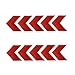 Onsinic Warnband Reflektierende Pfeilzeichen-Band-sicherheits-Auto-Aufkleber Nacht Conspicuity Hazard Pfeil Sticker Car Styling 10 Stück/Set