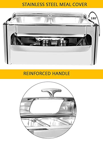 HHTX Tragbare Speisenwärmer, 9L, Buffetwärmer/Server, Speisentablett mit elektrischer Kochplatte beheizt, ideal für… – Bild 7