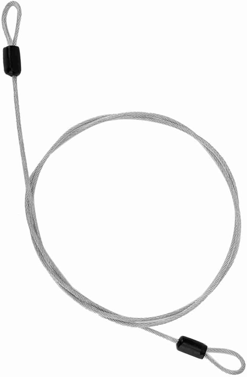 Yctze Scooter Security Lock, Cycling Sports Internal Steel Wire and External Plastic Loop Cable, Thin Chain for Outdoor Security, Accessories (Silver)