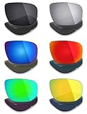 Mryok 6 Pairs Polarized Replacement Lenses for Electric BPM Sunglass - Stealth Black/Fire Red/Ice Blue/Silver Titanium/Emerald Green/24K Gold
