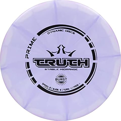 Dynamic Discs Prime Burst Truth Disc Golf Midrange | Stable Frisbee Golf Midrange | 173-176g | Versatile Golf Disc | Stamp Colors Will Vary (Purple) Cover