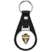 PRS Vinyl Arrowhead Shaped Arches National Park (rv Hiking Camping) Black Leather Keychain Silver Keyring