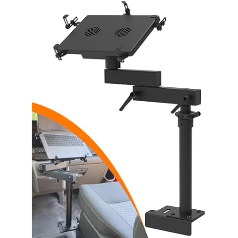 MELIPRON Van Laptop Mount Fit for Ford Transit 2014-2023 150 250 350 Cargo Van Laptop Holder Stand Cover