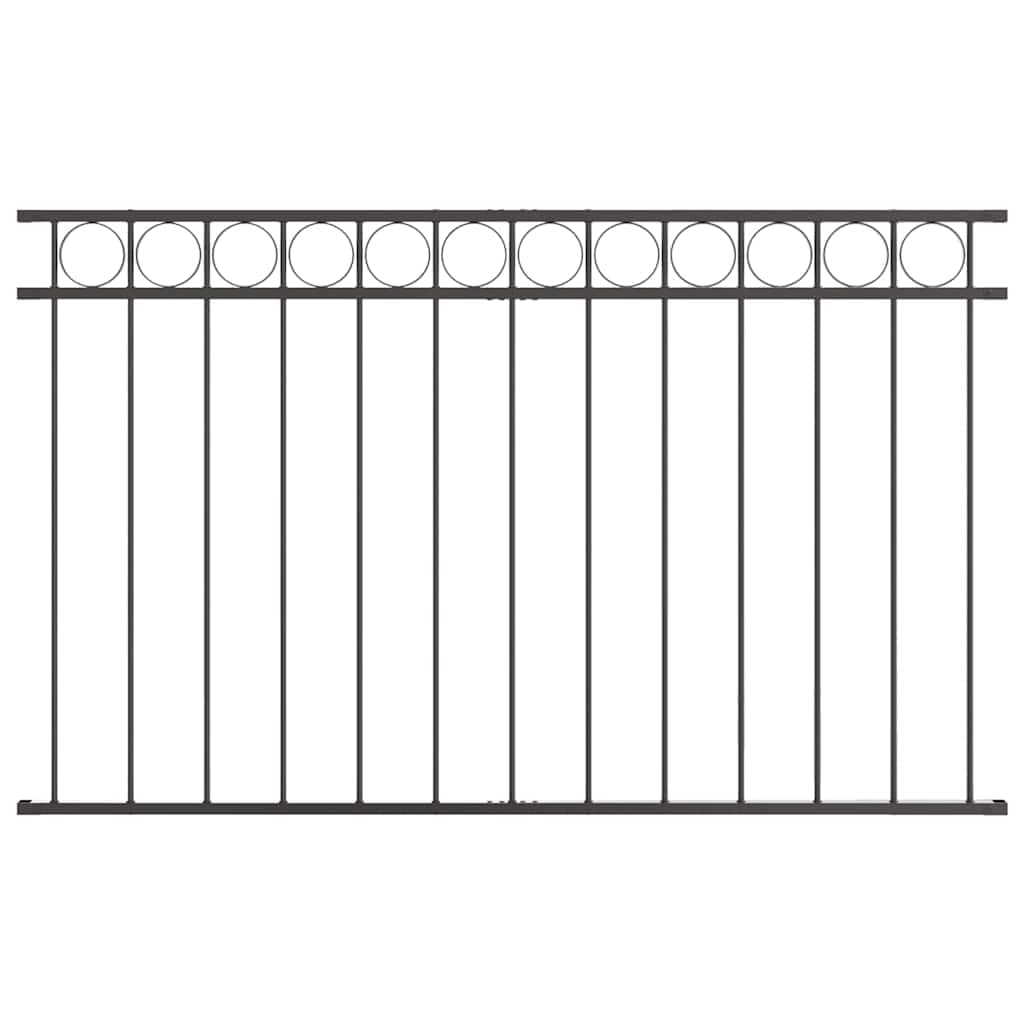 Clôture acier robuste panneau de séparation gris pour extérieur 170x100