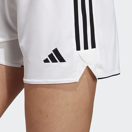 adidas womens Tiro 23 Shorts, White/Black, X-Small US - image 7