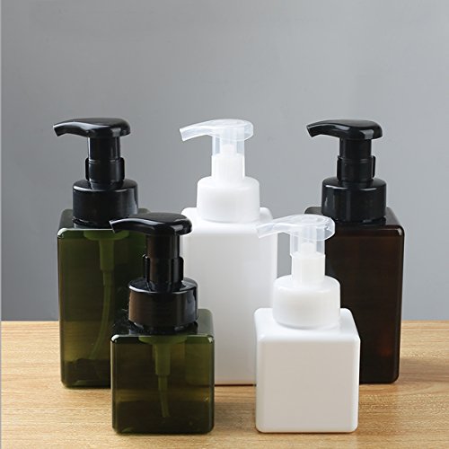 Layboo Foaming Soap Dispensers Pump-Bottles For Kitchen, Bathroom Countertop And Vanities 250 Ml( 8.5 Oz) +450 Ml ( 15.1Oz) Pack Of 2 (Borwn) #TOP1