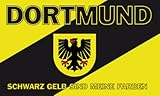 Flagge Dortmund Schwarz Gelb sind meine Farben Fahne 90x150 cm
