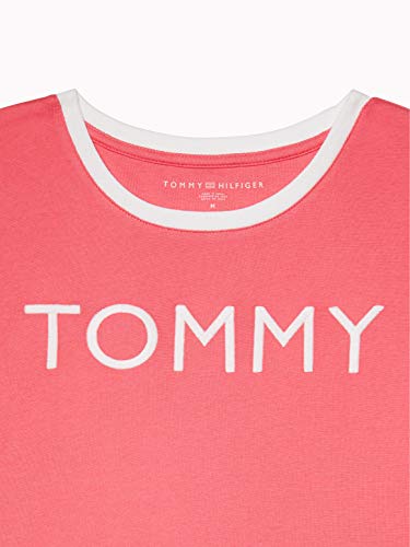 Tommy Hilfiger Women's Adaptive T Shirt With Wide Neck Opening, Putt Pink, Xl #TOP7