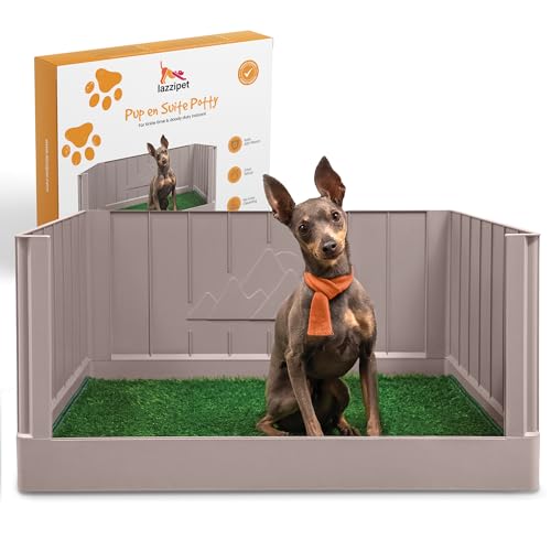 LAZZIPET Pup en Suite Potty with High Walls