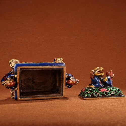 Brûleur d'encens en émail TUSUOD pour collection en bronze antique - 7