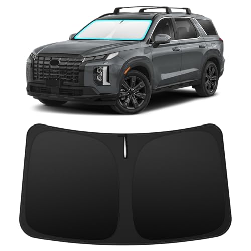 Image of INSAUTO Custom Fit Windshield Sun Shade for Hyundai Palisade 2020-2026 | Foldable Front Window Sunshade Car Accessories, UV & Heat Reflector, Keeps Interior Cool, Includes Storage Bag