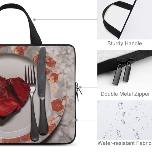 Sac ordinateur 15 pouces design cœur avec plaque de protection - 4